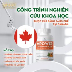 Viên uống hỗ trợ kháng viêm, giúp chống oxy hóa hiệu quả cao – Mpower Curcumin Plus [Nghệ]