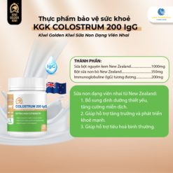 Thực phẩm bảo vệ sức khỏe KIWI GOLDEN KIWI Colostrum 200IgG Tablet (Hộp 30 viên)