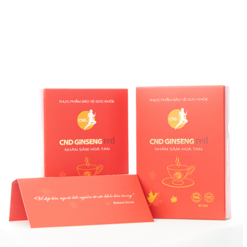 Thực phẩm bảo vệ sức khỏe CND GINSENG Red Nhân sâm hòa tan (hộp 7 gói)