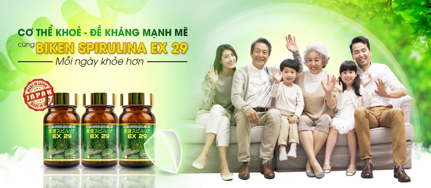 Thực phẩm bảo vệ sức khỏe BIKEN SPIRULINA EX 29