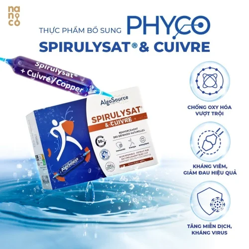 Thực phẩm bổ sung KIT Mini PHYCO SPIRULYSAT & CUIVRE