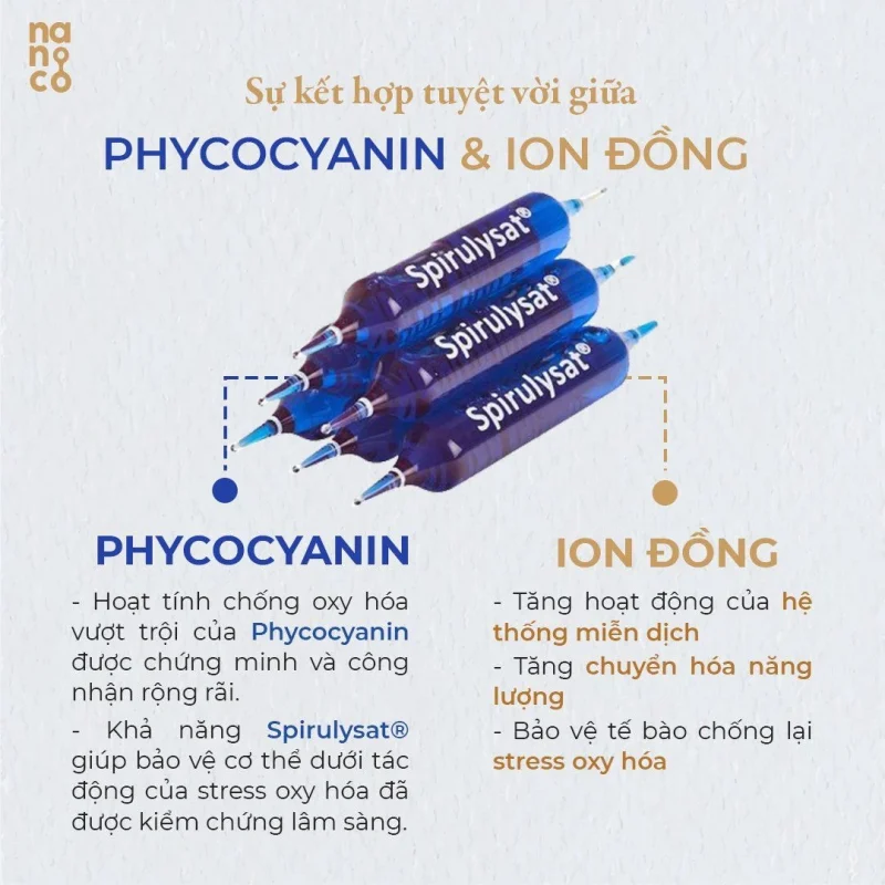 Thực phẩm bổ sung KIT Mini PHYCO SPIRULYSAT & CUIVRE