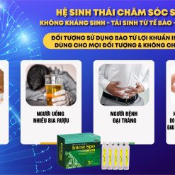 Bào tử lợi khuẩn Intest Hỗ trợ giảm triệu chứng rối loạn tiêu hóa do loạn khuẩn đường ruột