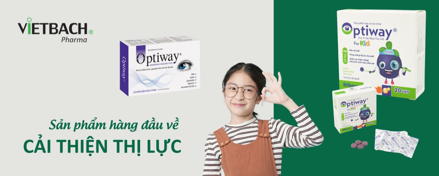 Viên nhai cải thiện thị lực cho trẻ em Optiway For Kids