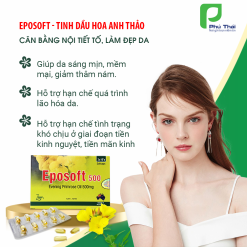 Eposoft 500 Cân bằng nội tiết tố, làm đẹp da