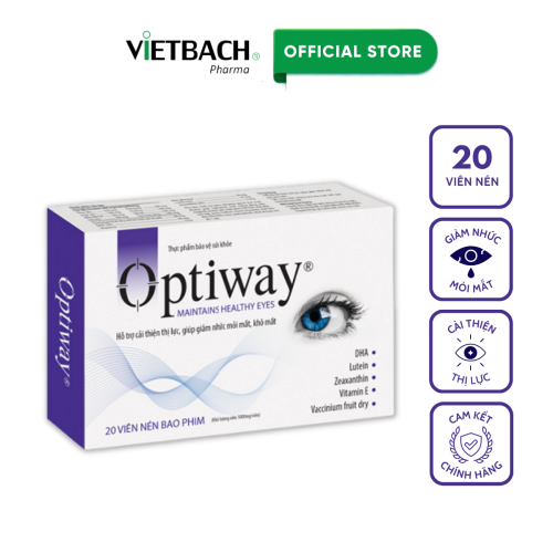 Viên Uống Optiway Hỗ trợ cải thiện thị lực, giúp giảm nhức mỏi mắt, khô mắt