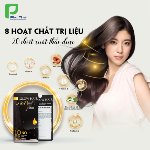 Dầu gội phủ bạc-IGLOW HAIR