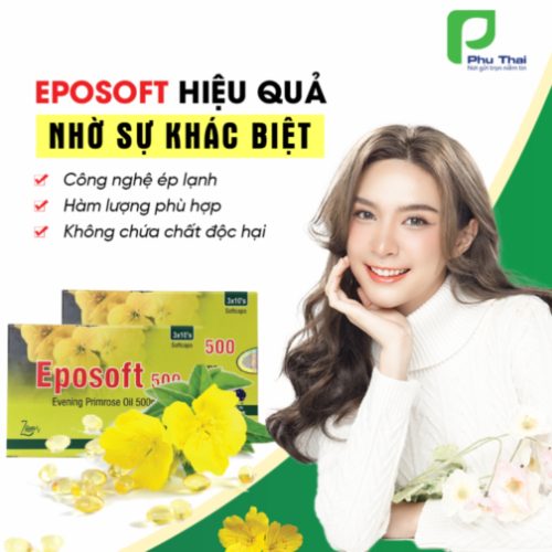 Eposoft 500 Cân bằng nội tiết tố, làm đẹp da