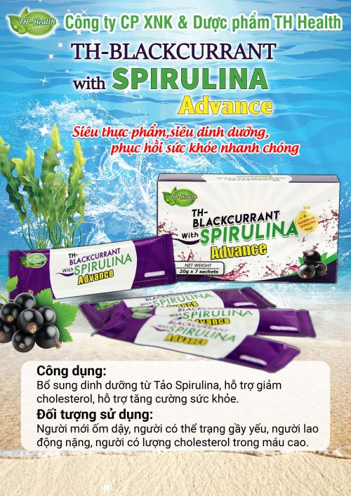 tảo xoắn TH-Blackcurrant with Spirulina Advance