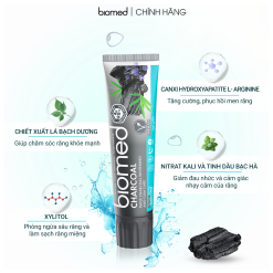 KEM ĐÁNH TRẮNG RĂNG ORGANIC BIOMED CHARCOAL LÀM SẠCH MẢNG BÁM, DƯỠNG TRẮNG RĂNG